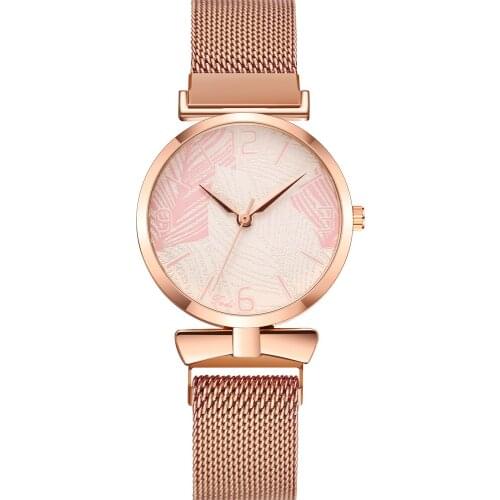 Fashion Luxury Quartz Watches for Women Fashion Gold Milan Strap Ladies Stainless Steel Gold Watch Silver Reloj Mujer Gift