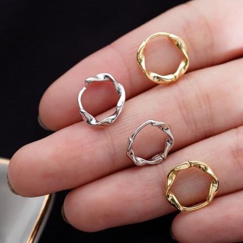 Temperament Exquisite 925 Sterling Silver Twisted Stud Earrings For Women Jewelry Accessories Pendientes Brincos eh117