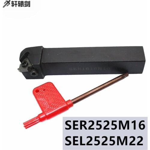 1PC SER 2525M16 2525M22 SEL Metal Cutting Lathe CNC Turning External Tool Holder Thread 16ER 16IR 22ER 22IR