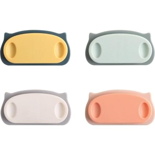 R7RC 4 Pcs Hanging Headphone Wire Clips Wrap Cord Winder Data Line Organizer Home Office Table Suction Cup Cable Storage Clips