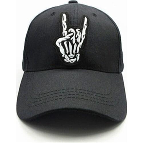 Skull gesture embroidery Baseball Cap hip-hop cap Adjustable Snapback Hats for men and women 67