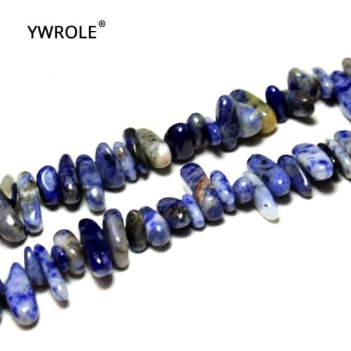 10-15 mm Stick irregular Shape Natural Sodalite Blue Stone Beads For Jewelry Making Materials Loose Strand 15"DIY Necklace