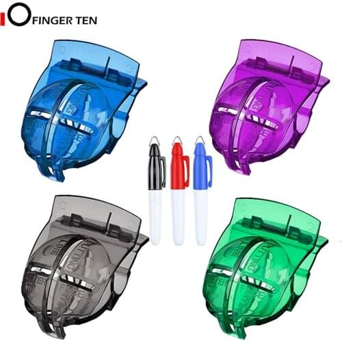 Hot Sale Mixed Color Golf Ball Alignment Marker Line Marking Tool 4 Pcs with 3 Mark Pens Training Template Tools