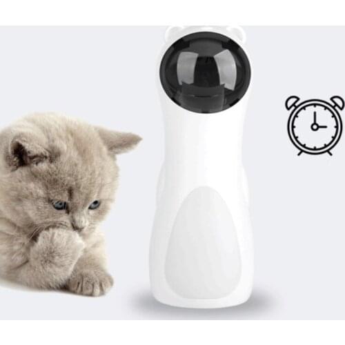 Interactive Dog and Cat Toys Automatic Rotating LED Light Pet Toy Jogging Railroad Infrared Teaser Game Fun Interesting Toys