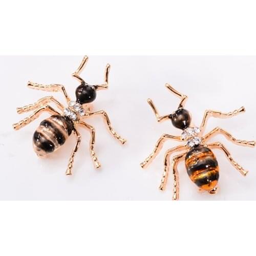 Joyme Ants Brooch Animal Enamel Pin for Men Corsage Pins Pusheen Broche Hijab Pins Broches Women Lapel Pin Up Kids Jewelry