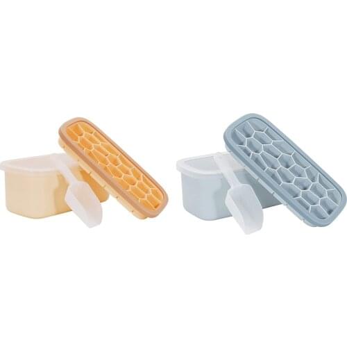 Ice Square Tray, 26-Ice Trays with Box and Lid, Easy-Release