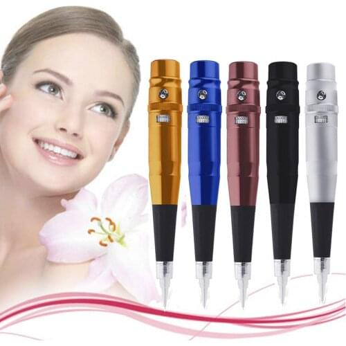 Dermograph Universal tattoo gun Permanent Makeup Eyebrow Lip Pen Beauty Tattoo Machine With traditional Needles tip Microblading