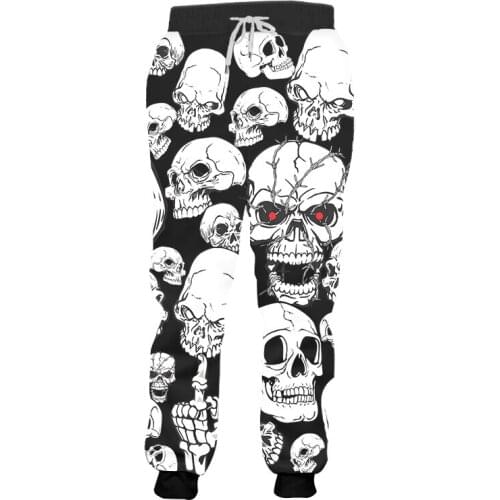 OGKB 3D Printed Skull Hot Sale Sweatpants Mens Quality Terror Sport Jogger Pants Hip Hop Harajuku Casual Trousers Streetwear