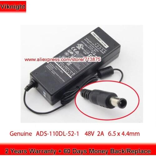 Genuine 96W Charger 48V 2A 6.5 x 4.4mm ADS-110DL-52-1 480096G AC Adapter for AMCREST NV4108E Laptop Power Supply