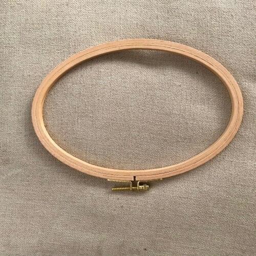 New Oval Embroidery Hoops 21*13cm Ellipse Wooden Tambour Frame Art Craft Embroidery Tools Cross Stitch Hoops
