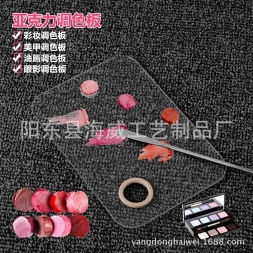 By ems or dhl 100sets Palette Clear Acrylic Nail Art Makeup Polish Gel Foundation Eyeshadow Mixing Rod Manicure Set Tool