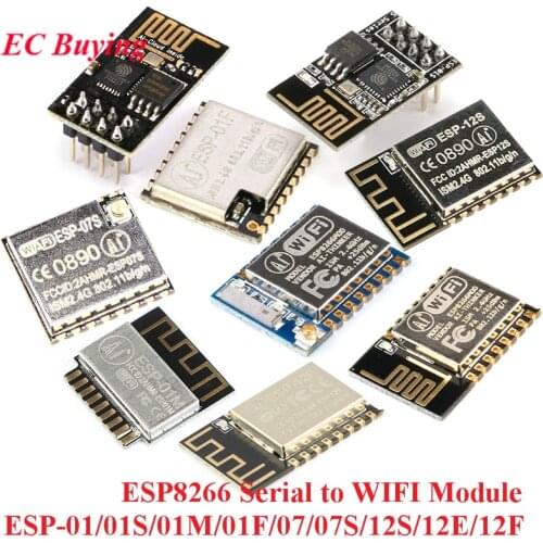 ESP8266 ESP-01 ESP-01S ESP-01M ESP-01F ESP-07 ESP-07S ESP-12S ESP-12E ESP-12F ESP Serial WIFI Wireless Module USB Adapter Board
