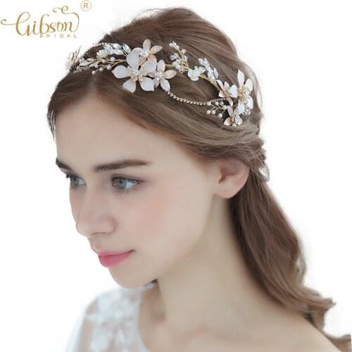 Vogue Bridal Headbands Enchanted Floral Crystal Wedding Hair Vine Rhinestone Chain Women Anniversary Headpiece