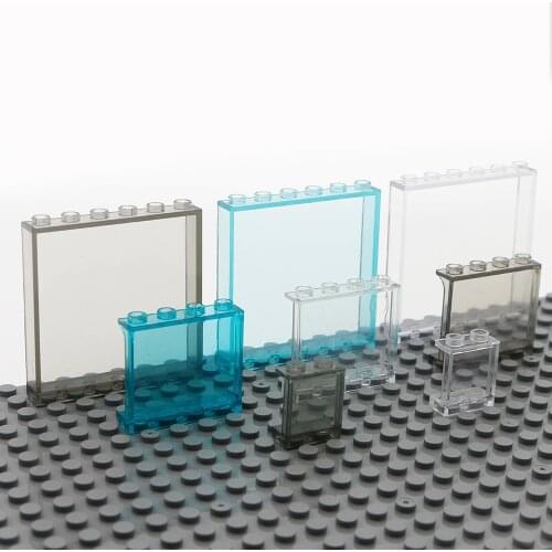 Frame Panel City Building Blocks Creative Glass Window Transparent House Parts Street Wall MOC Brick Assemble Construction Toys