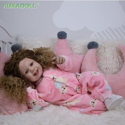 Lifelike Lovely KUKADOLL 27 Inch 68 CM Reborn Baby Doll Cloth Body Playmate For Girl Birthday Christmas Gift