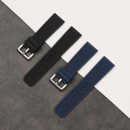 24mm Watch accessories nature Silicone Strap For Cartier Watchband buckle Belt Male Top Brand Watch Strap band Fusion series