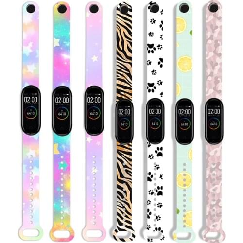 For xiaomi Mi band 4 Colorful Strap miband 6 miband 5 Replacement Silicone Smart watch Bracelet for Xiaomi mi band 4 3 Belt