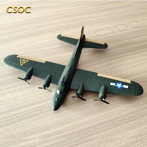CSOC Remote-Controlled Aircraft B17 Drop-Resistant Fixed-Wing Glider Foam Aircraft RC Airplane Planes