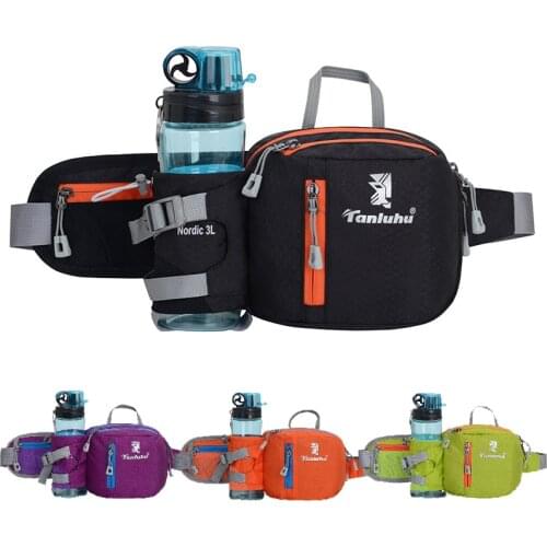 2020 Running Bag Jogging Bicycle Belt Belt Bag Mobile Phone Bag Sports Bag With Bottle Rack Storage Bag Mountaineering Chest Bag