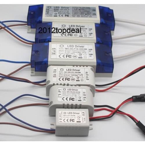 AC 85-265V 1-2x3w 2-4x3w 6-10x3w 10-18x3w 18-30x3w 600mA 650mA LED Driver Convertor Transformer For Ceiling Light Power Supply