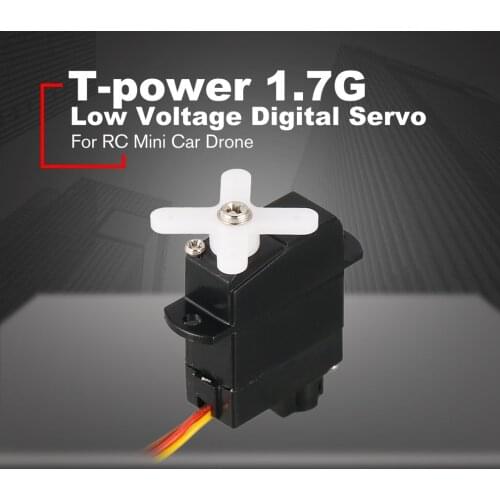 T-power 1.7G Low Voltage Digital Servo JST Connector KIT RC Mini Car Fixed Wing Quadcopter Helicopter Drone Spare Parts
