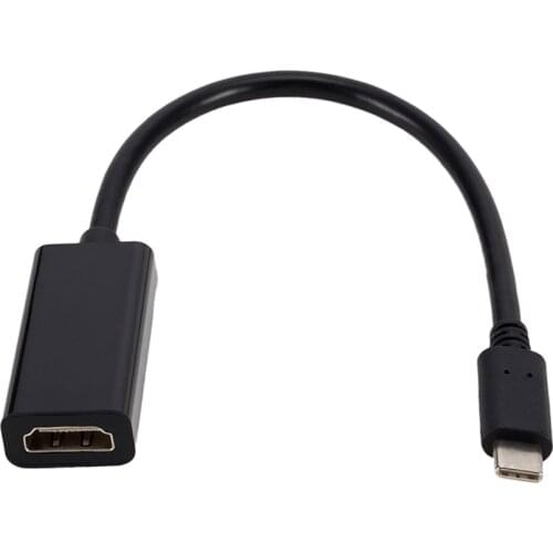 USB3.1 Type C to HDMI-compatible Adapter Cable 4K 60Hz USB C Male to HDMI Female Converter for HDTV Projector 100Pcs/Lot