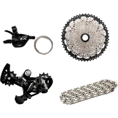 1 Set GUB Aluminum Alloy Bike Gear Shifter Good Hardness High-strength Durable 12 Speed Bike Derailleur Flywheel Chain for Bike