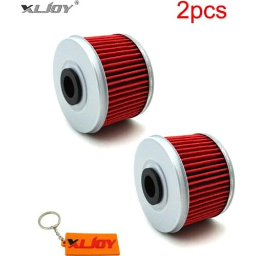XLJOY 2pcs Oil Filter For Honda CBF 250 VT125C TRX400FW TRX350TE CB400 ATC250SX TRX250