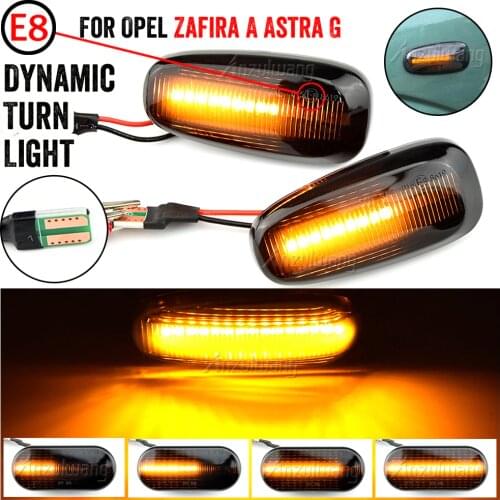 1 Pair Dynamic Led Side Marker Turn Signal Light Sequential Blinker Lamp For Opel Zafira A 1999 2000 2001 2002 2003 2004 2005