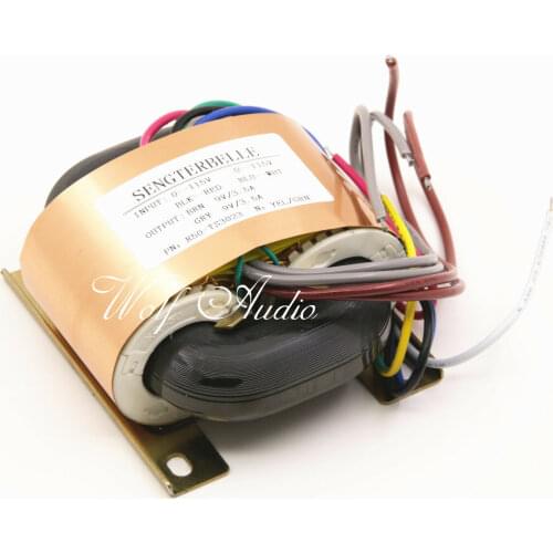 1PCS 65W (65VA) R-CORE COPPER TRANSFORMER For Preamp/DAC/ AMP OUTPUT: Dual 5V/9V/12V/15V