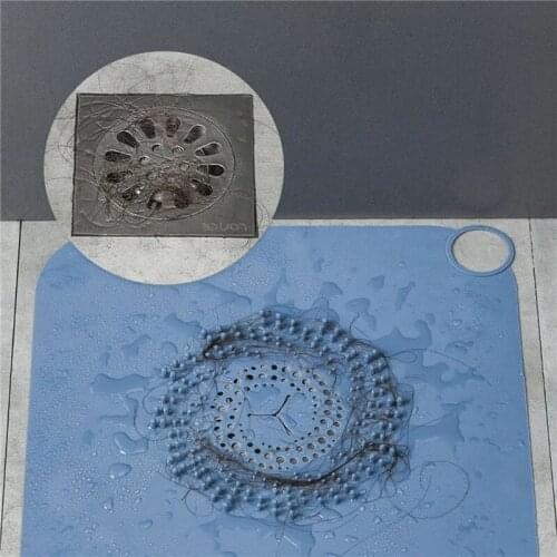 1 Pcs Floor Drain Cover Anti Clogging Silicone Filter Screen Household Floor Drain Pad for Kitchen Bathroom Sink Hot Sale