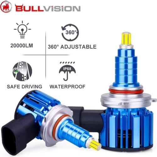 20000LM LED H7 Headlights Bulbs 360 Degree H4 LED H11 H8 H9 9005 HB3 9006 HB4 6000K 72 CSP 6 Sides Auto Lamp Turbo Mini LED