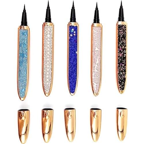 2021 New Design Black Waterproof Eyeliner Pencil Private Label Glue Pen Cosmetics Oem Colorful Adhesive Eyeliner