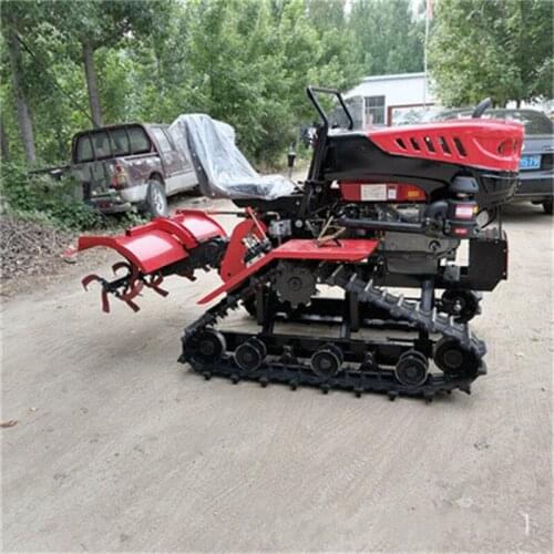 25HP Mini Tractor Trencher Garden Orchard Cultivator Diesel Engine Rotary Tiller