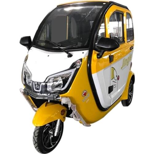 3 Wheels Electric Tricycle for Adults Motorcycle Cargo Car Rickshaw Family Vehicle Fully Enclosed Mobility Scooter Motor