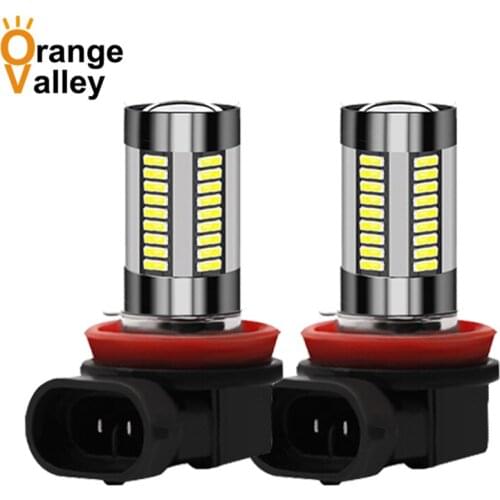 50PCS Big Promotion H7 H8 H11 HB3 9005 Car Auto HB4 9006 66 SMD 4014 LED Fog Driving Lights Lamp Bulb DC12V