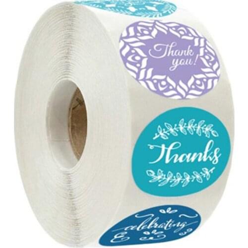 500Pcs/roll Thank You Sticker For Seal Label Scrapbooking Decoration Sticker Stationery Sticker