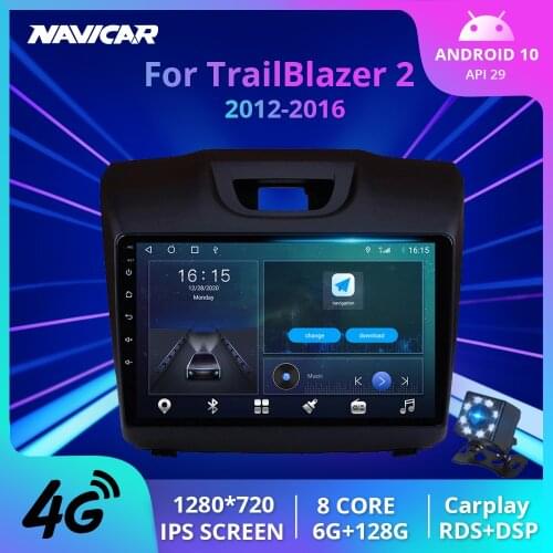 2Din Android10.0 Car Radio For Chevrolet TrailBlazer 2 2012-2016 Stereo Receiver GPS Navigation DSP Auto Radio NO 2DIN DVD IGO