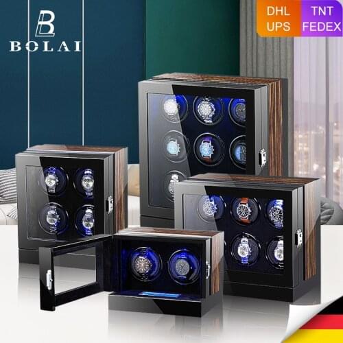 Automatic Watch Winder Box with JAPAN MABUCHI Motor Luxury Machine Watches Storage Box LCD Touch Screen Control High End Quality