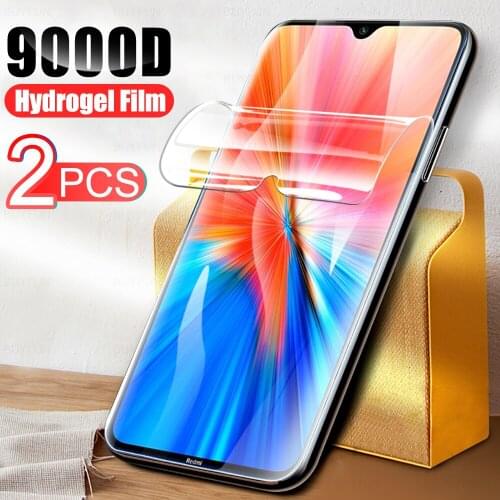2PCS 9000D Full Cover Hydrogel Film for Xiaomi Redmi Note 8 2021 Screen Protectors Not Glass Readmi Redmy Note8 Not 8 2021 6.3