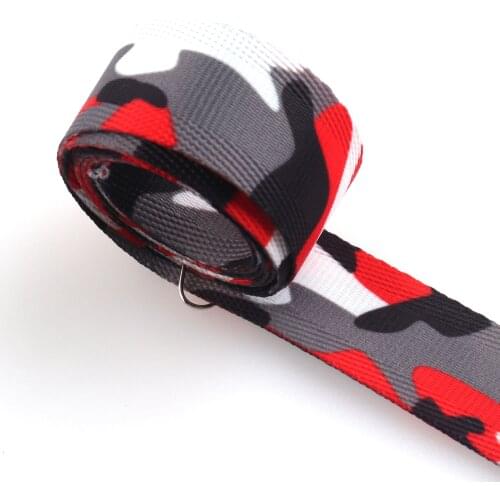 20mm Camo Webbing Ribbon Neck Wrist Strap Mountain Wrist Lanyard Mobile Phone Key Belt Shell Stripes Key Fobs webbing Lanyard