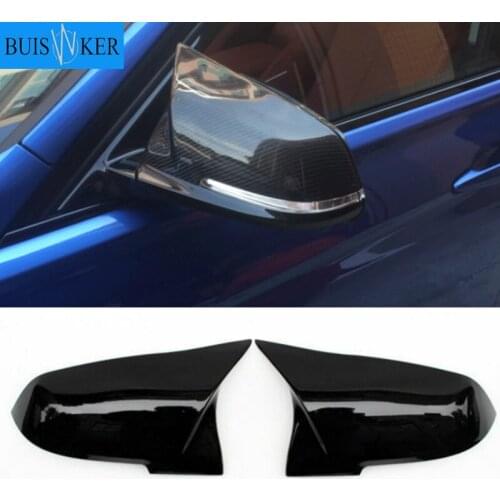 For BMW 1 2 3 4 X Series Rear View Side Mirror Cover F20 F21 F22 F23 F30 F32 F36 X1 E84 F87 M2 Carbon fiber pattern Accessories