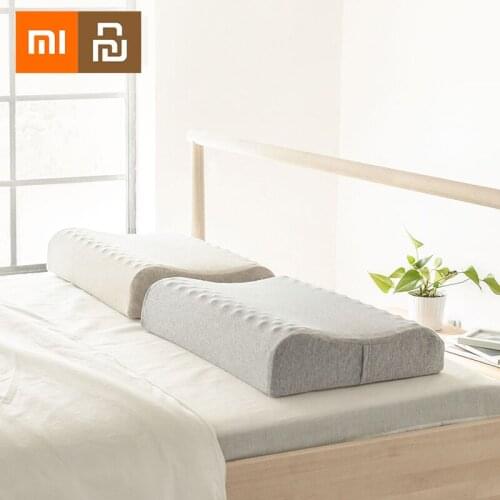 XiaoMi Youpin 8H Natural Latex Massage Pillow Cervical Massage Health Neck Pillow Bonded Head Care Z3 Spa Sleeping Pillow Case