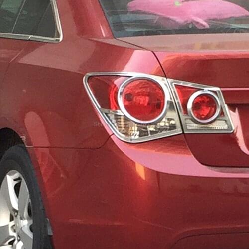 For Chevrolet Cruze Sedan 2009-2014 Chrome Rear Light Lamp Cover Molding Trim Decoration Exterior Accessories Car Styling