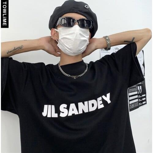 Summer New Streetwear Mens Letter Printed Basic Cotton Short Sleeve T Shirts Korean Fashions Couple Casual Tees Women Loose Top