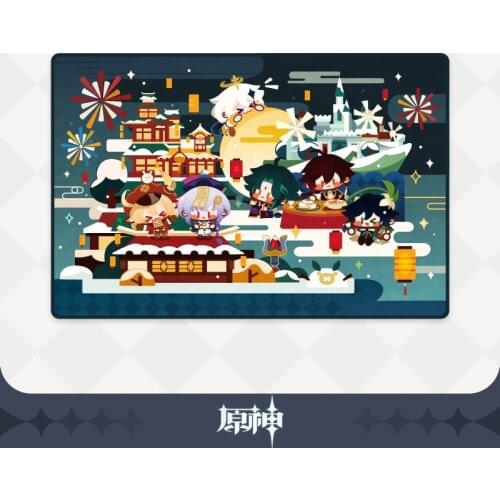 Genshin Impact Theme Plush Thicken Siesta Blanket Anime Autumn Winter Warm Bed Sofa Air Conditioning Blanket Cosplay Gift