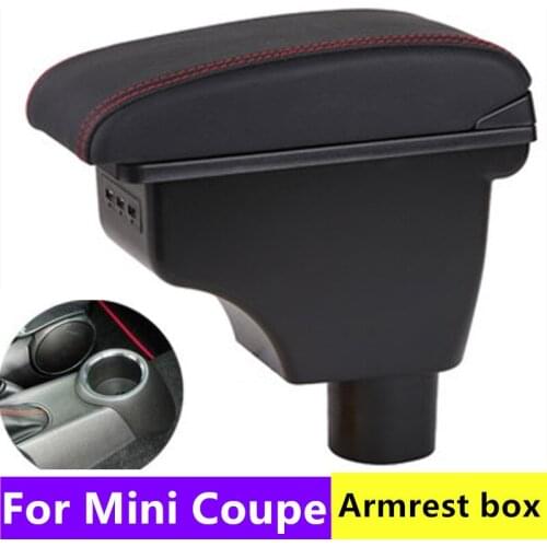 For Mini R56 Coupe Armrest box central Store content box cup holder ashtray interior Mini R50 Hatch II gen