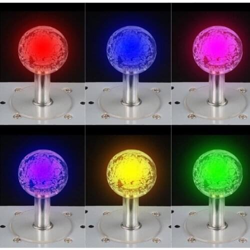 1PCS 12v LED arcade joystick colorful light lighting joysticks for arcade game fishing machine joystick DIY kit