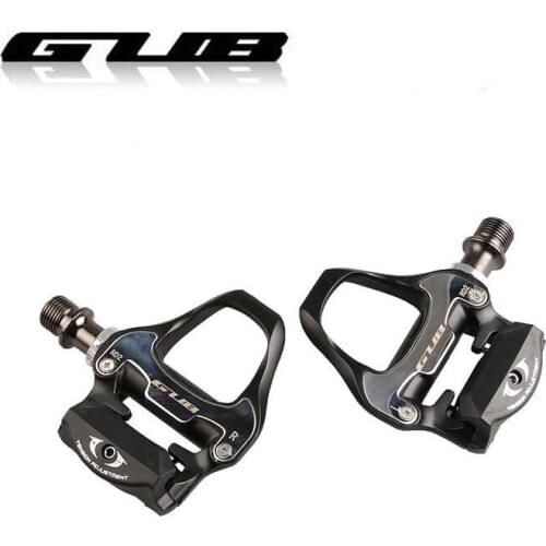 GUB Cycling Road Bike Pedals SPD Self-Locking Components Using Racing 6° Cleats Bicycle Pedal Cleat Flat Parts 462g/Set