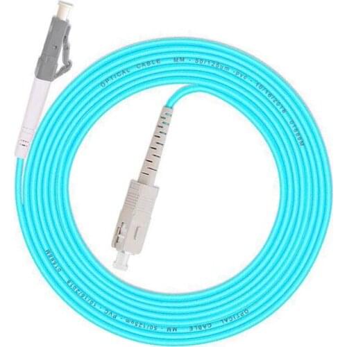 5PCS/lot SC/UPC -LC/UPC OM3 Fiber Optic Jumper Cable Single Mode Extension Patch Cord 1m, 2m, 3m, 5m, 10m Fiber Optic Jumper Cab